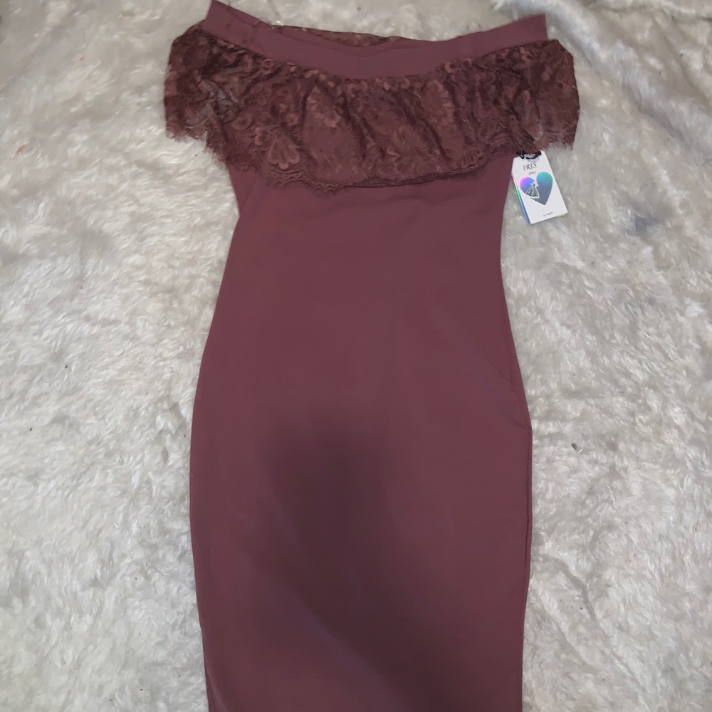 Dusty Rose dress.